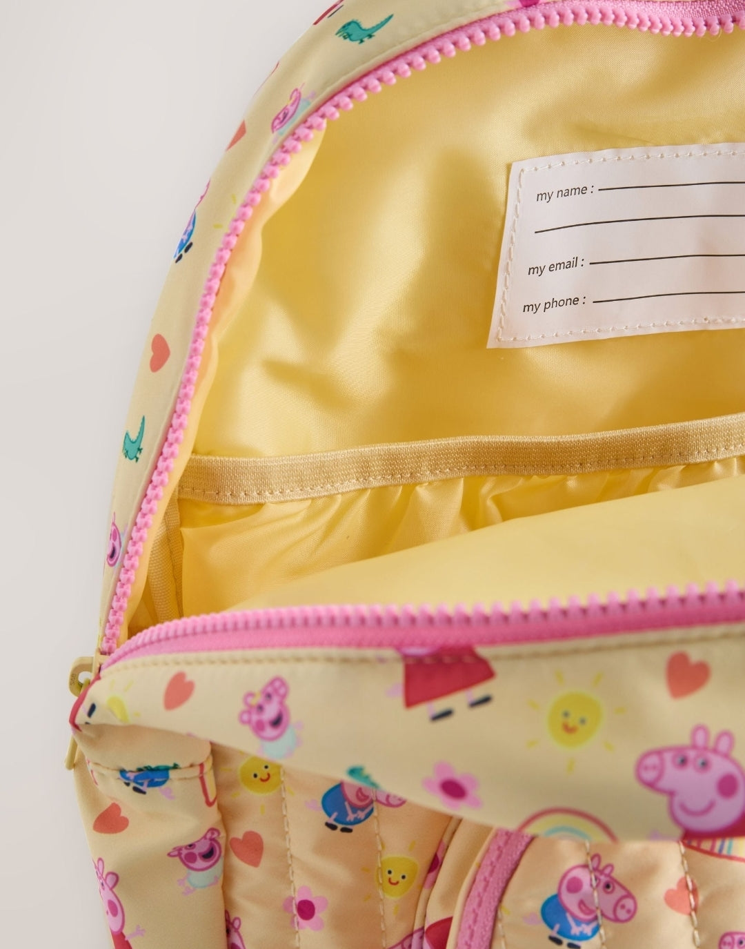 Yellow Peppa Pig Backpack