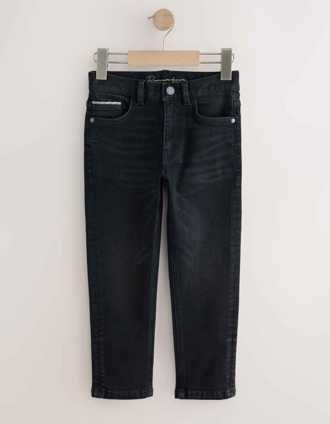 Black Denim Regular Fit StretchJeans