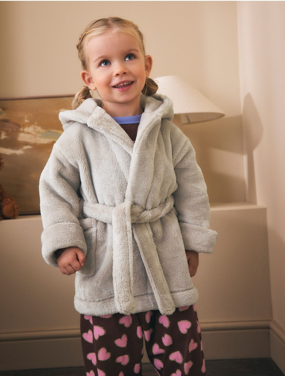 Champagne Soft Touch Fleece Dressing
Gown