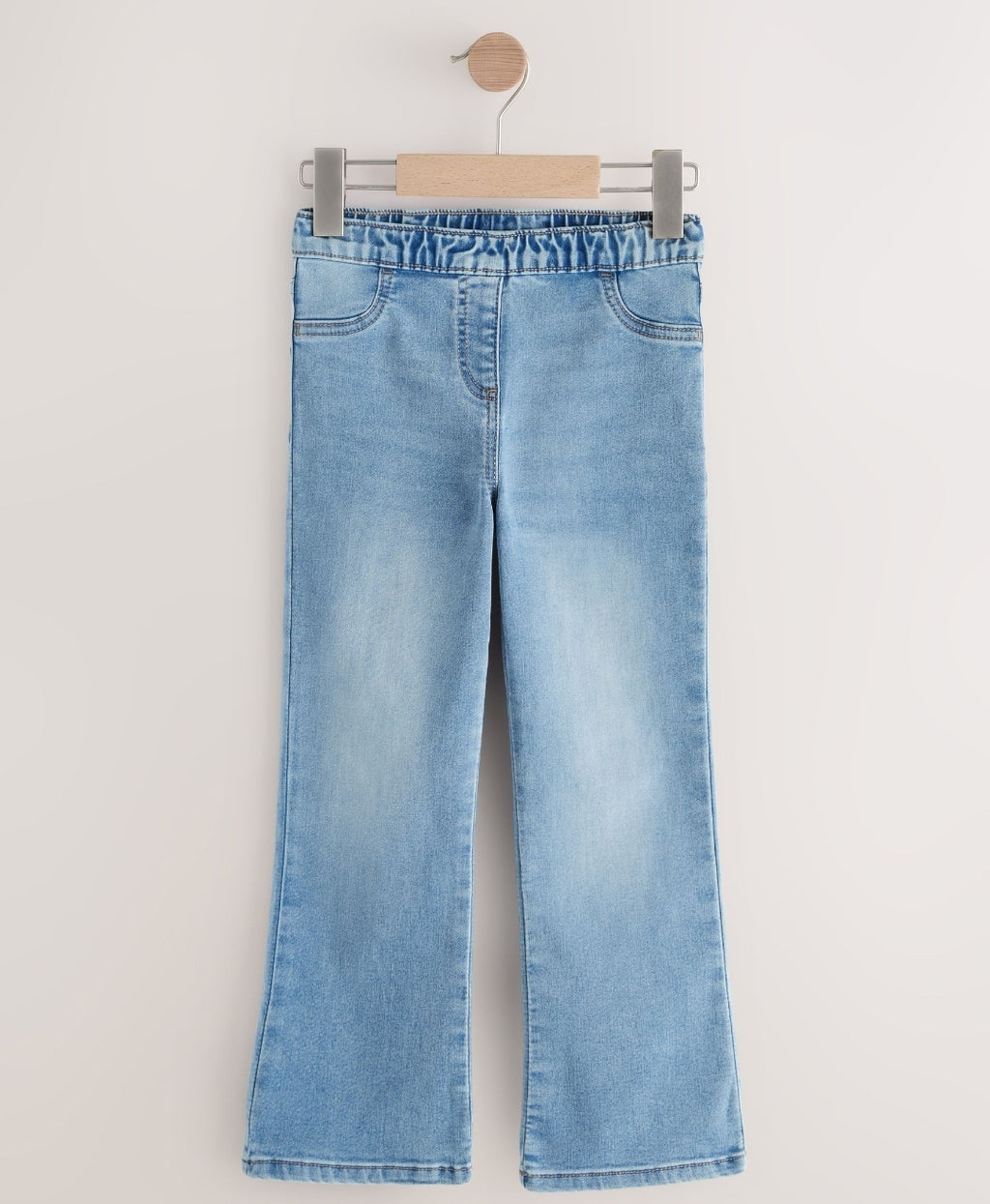 Light Blue Pullon Flare Jeans