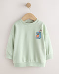 Back Print Print Crew Neck
Sweatshirt