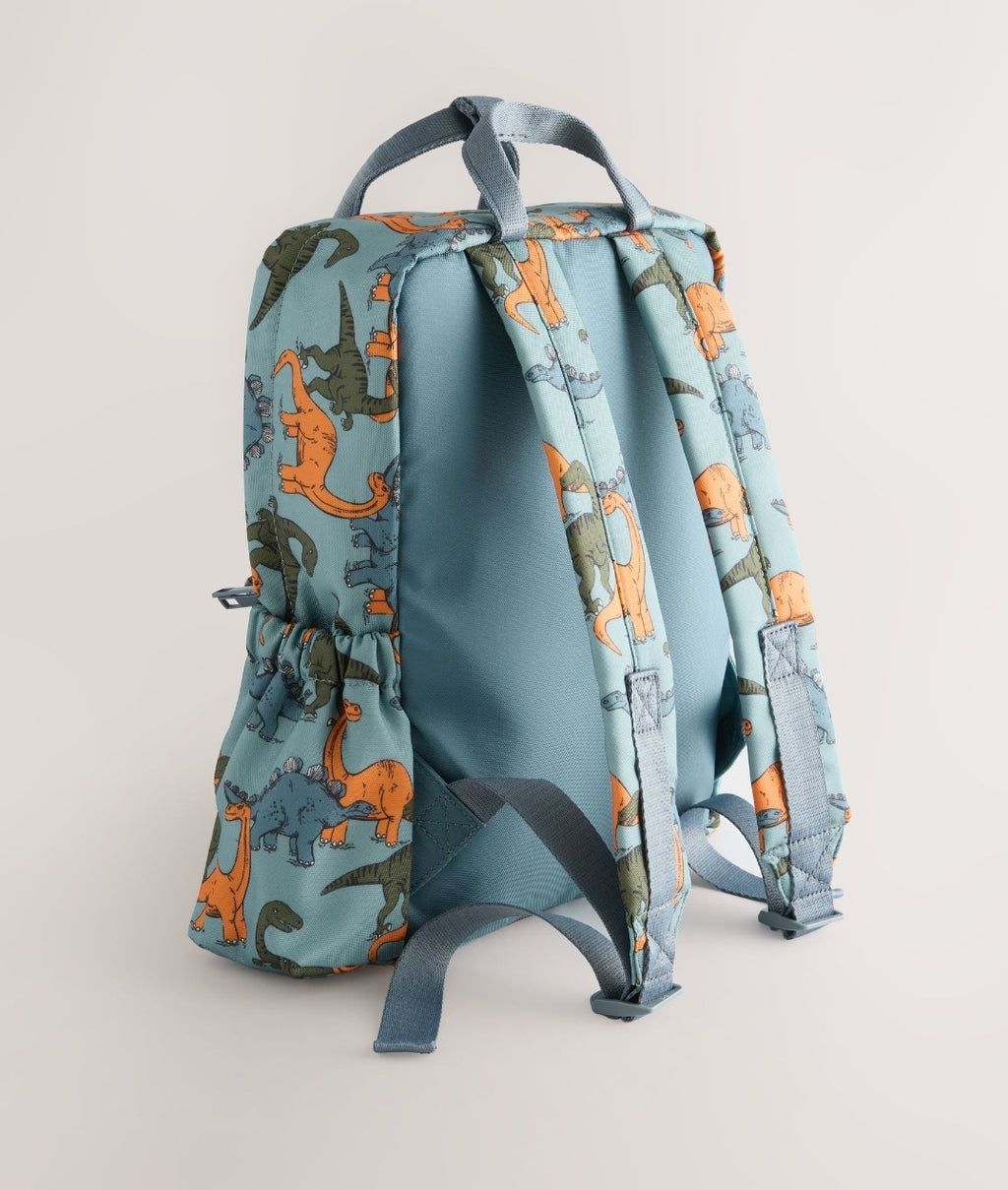 Blue Dinosaur Print Backpack 14 inches