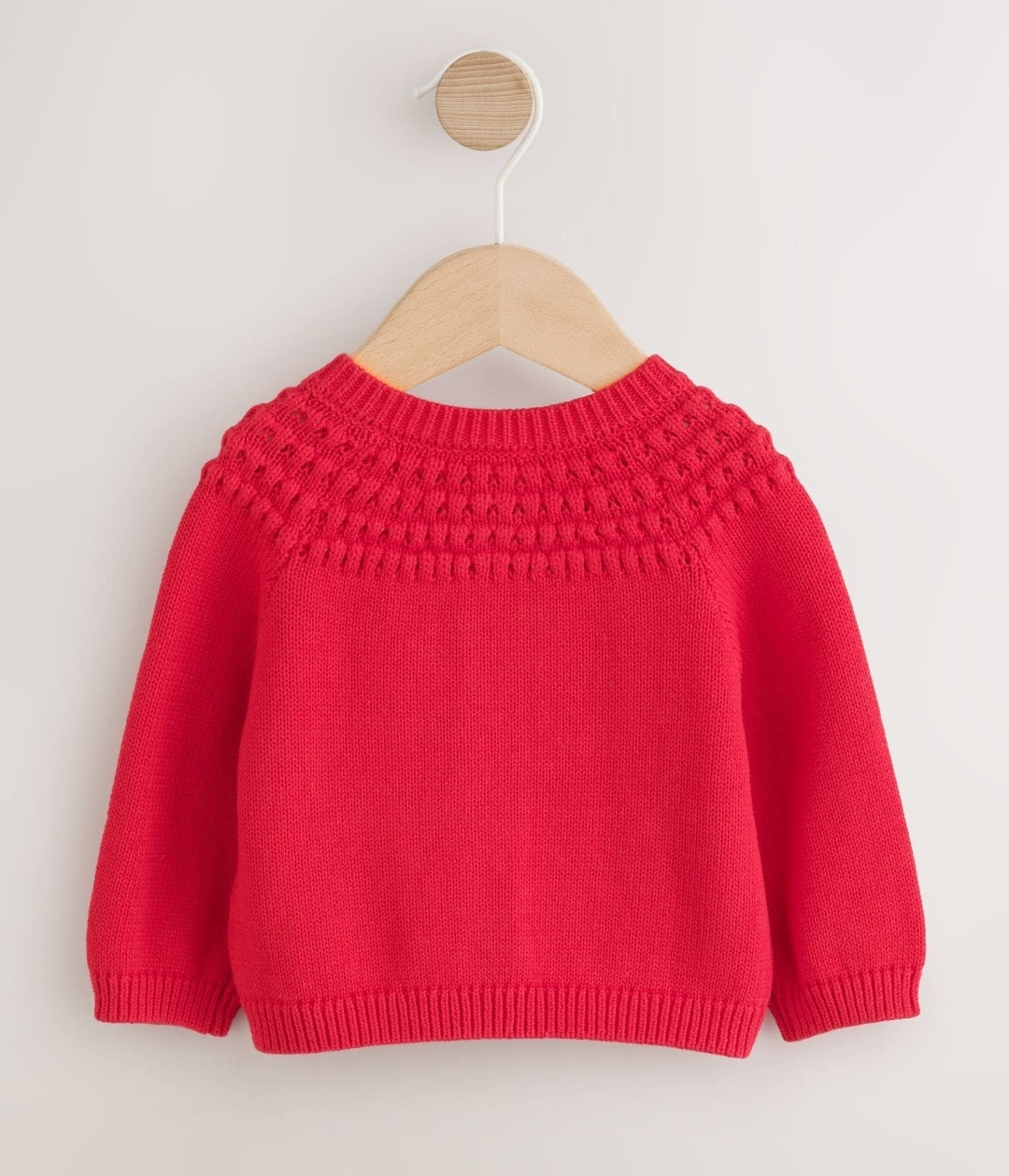 Red Heart Crochet Pocket Heart Pocket Button Through Baby