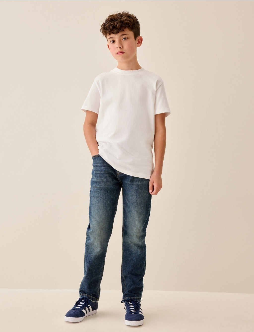 Indigo Blue Regular Fit Stretch Jeans