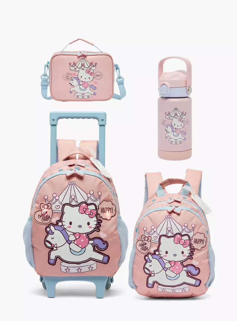 Sanrio Hello Kitty Stainless Steel Water Bottle with Wide Mouth and Carry Loop