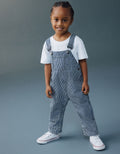 Ticking Stripe Dungarees