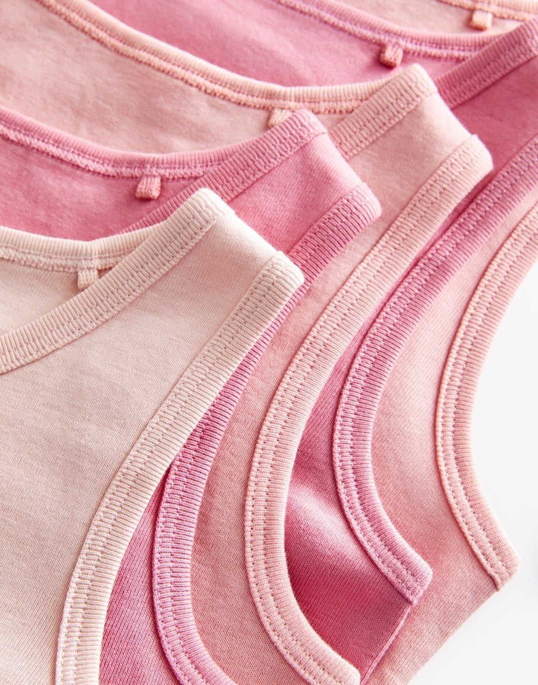 Multi Pastel 100% Cotton Vests 5
Pack