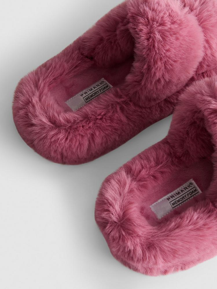 Primark Double Strap Fluffy Slippers