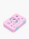 Sanrio Hello Kitty Print Bento Lunch Box for Girls with Clip Lock Lid