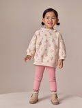 Light Pink Ditsy Floral Sweatshirt and Leggings Set