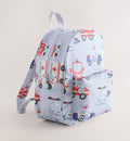 Light Blue Emergency Vehicles Backpack 14 inches