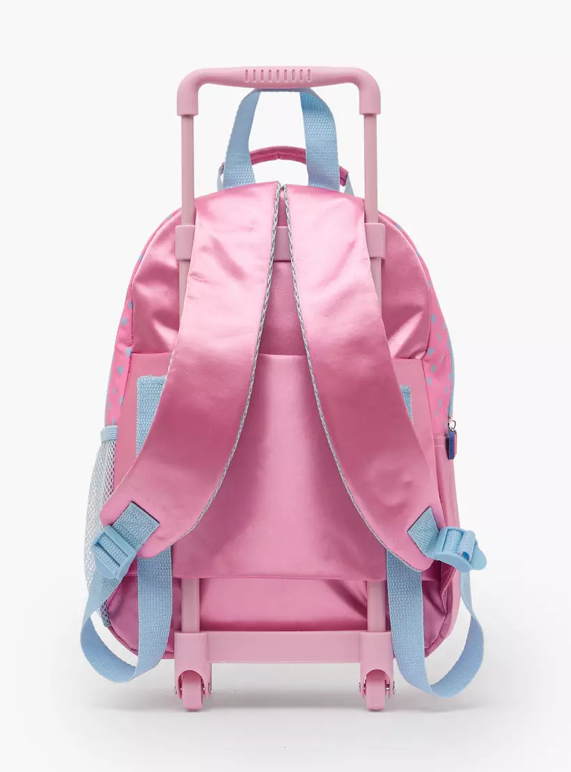 Sanrio Hello Kitty 3-Piece School Trolley Bag Set for Girls 3-5 Years with Lunch Bag - 14 inches