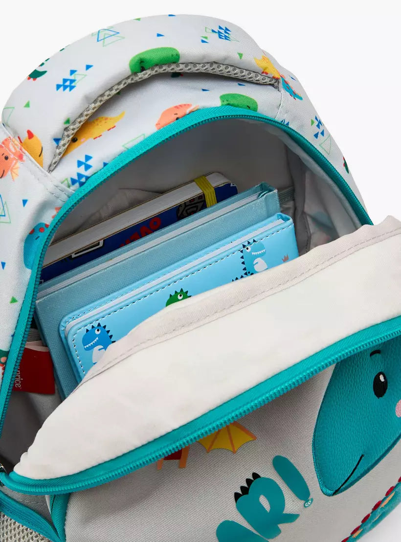 Dinosaur Print Backpack for Boys  14 inches