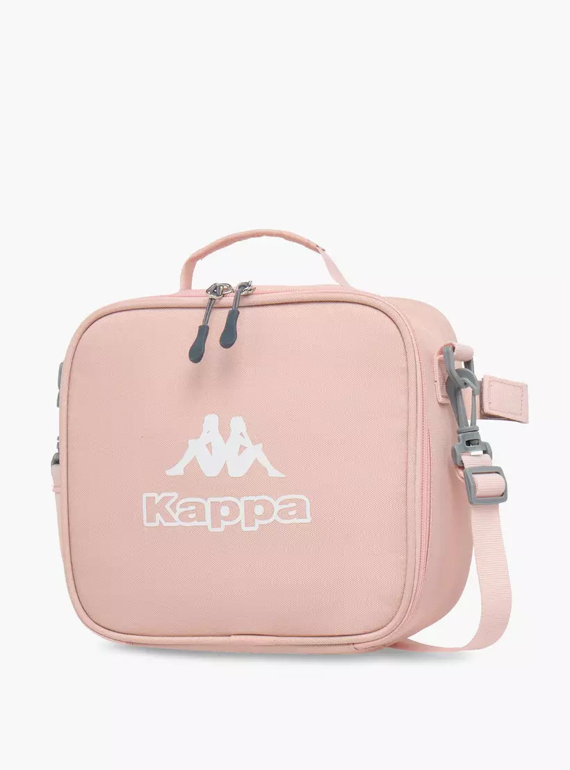 Kappa Logo Print Backpack with Lunch Bag and Pencil Case set