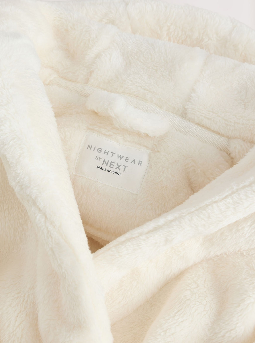 Ecru Soft Touch Fleece Dressing Gown