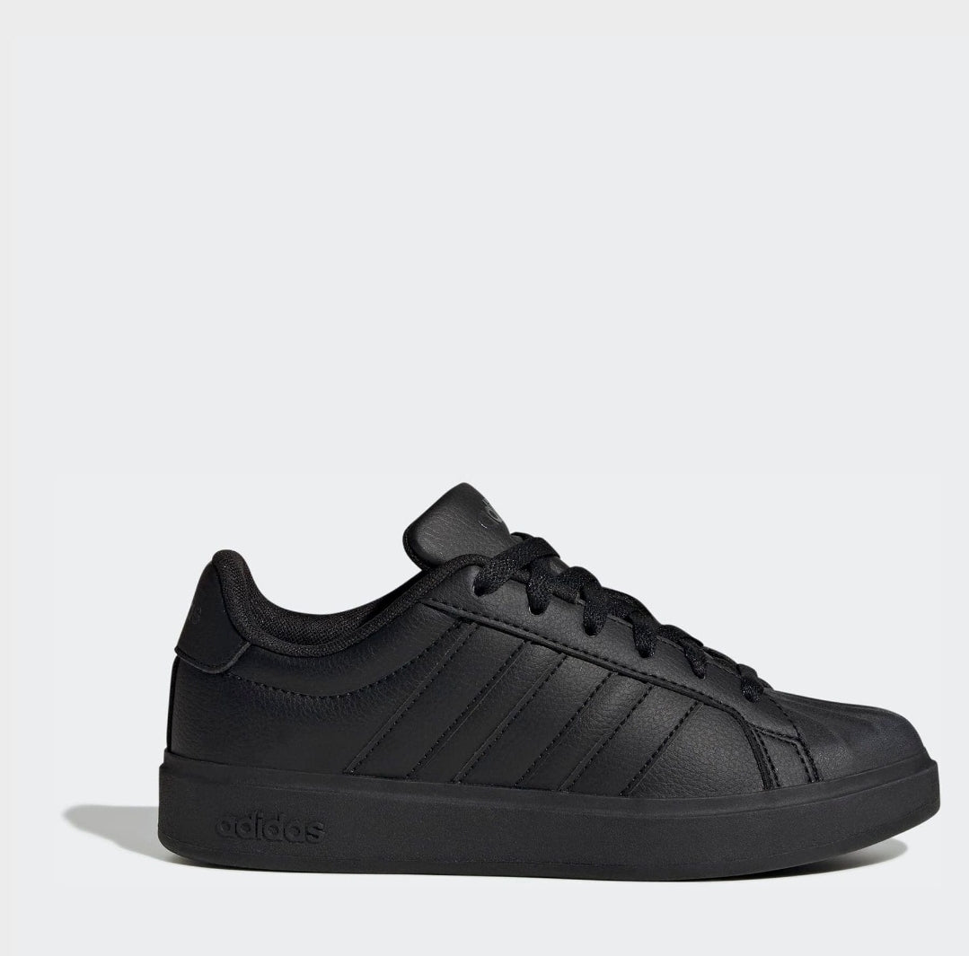 adidas Black Street Talk Lace Junior Trainers