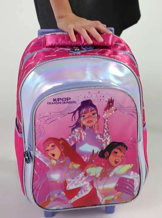 Netflix KPop Demon Hunters 5-Piece School Trolley Bag 16 inch