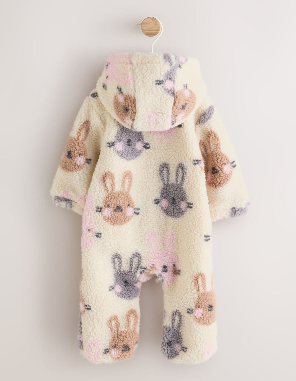 Ecru Bunny All Over Print Borg
Hooded Baby