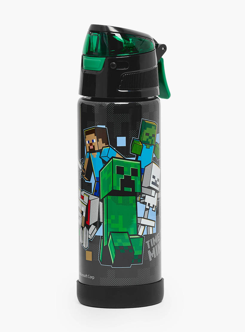 Minecraft Print Stainless Steel Water Bottle
