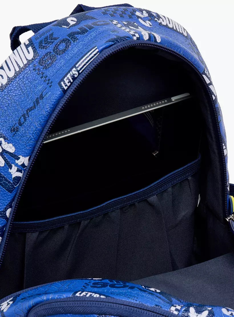 SEGA Sonic the Hedgehog Printed Backpack 14 inches