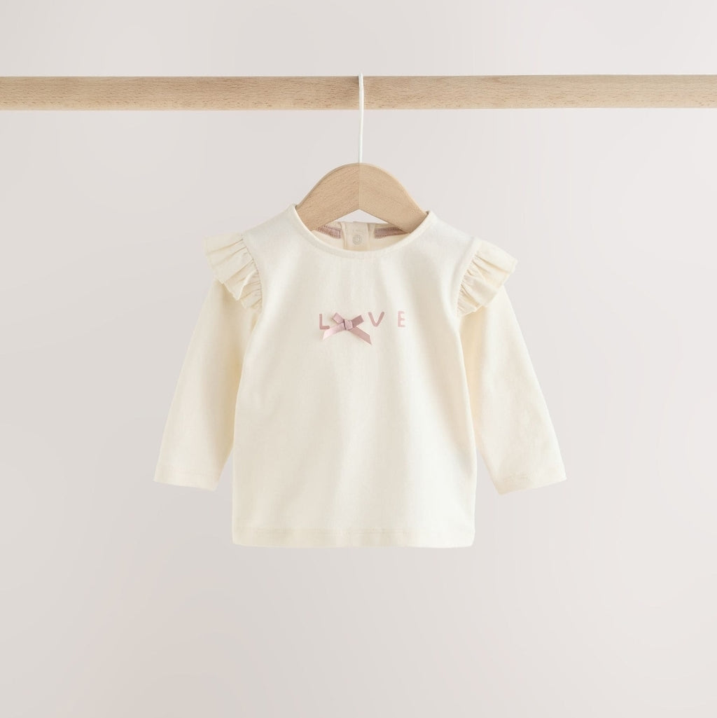 Pink/Cream Fur Baby Gilet Top and Leggings 3 Piece Set