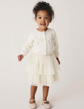 Ecru White Party OccasionSkirt Set