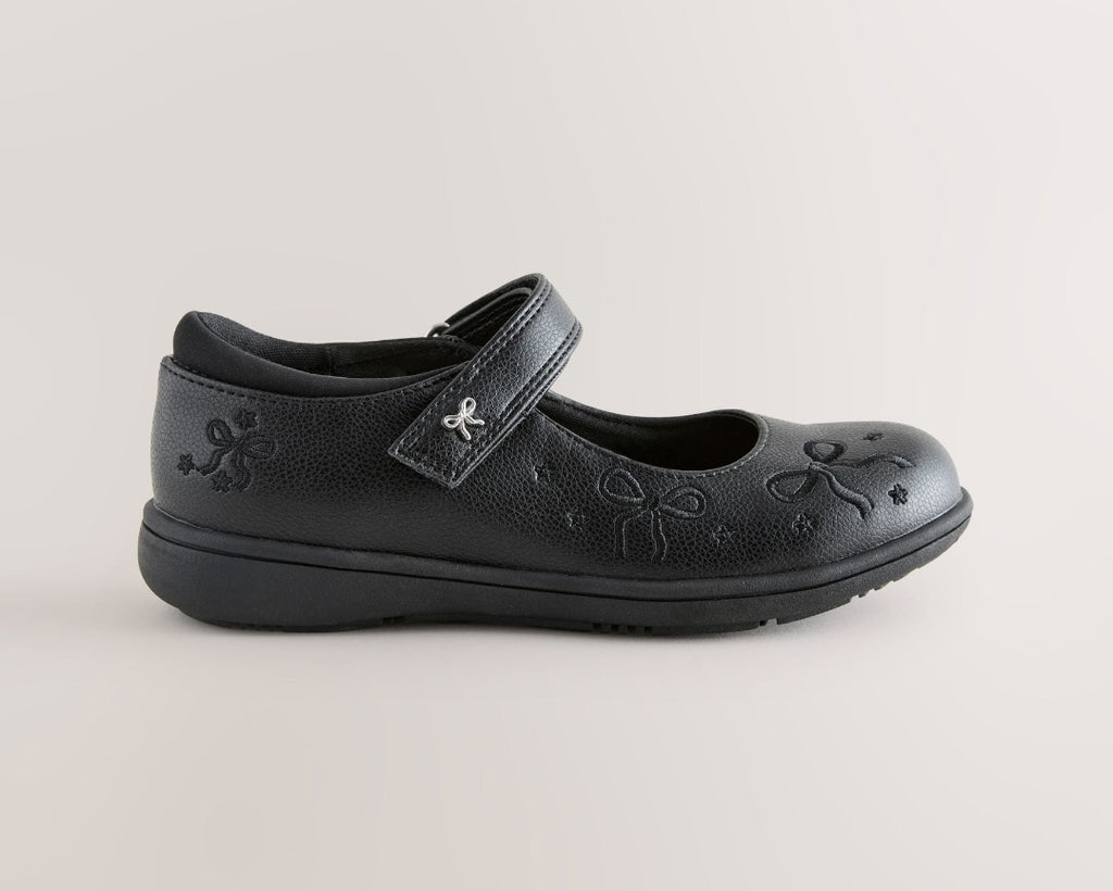 Black Matt Standard Fit (F)
Embroidery Bow Mary Jane School