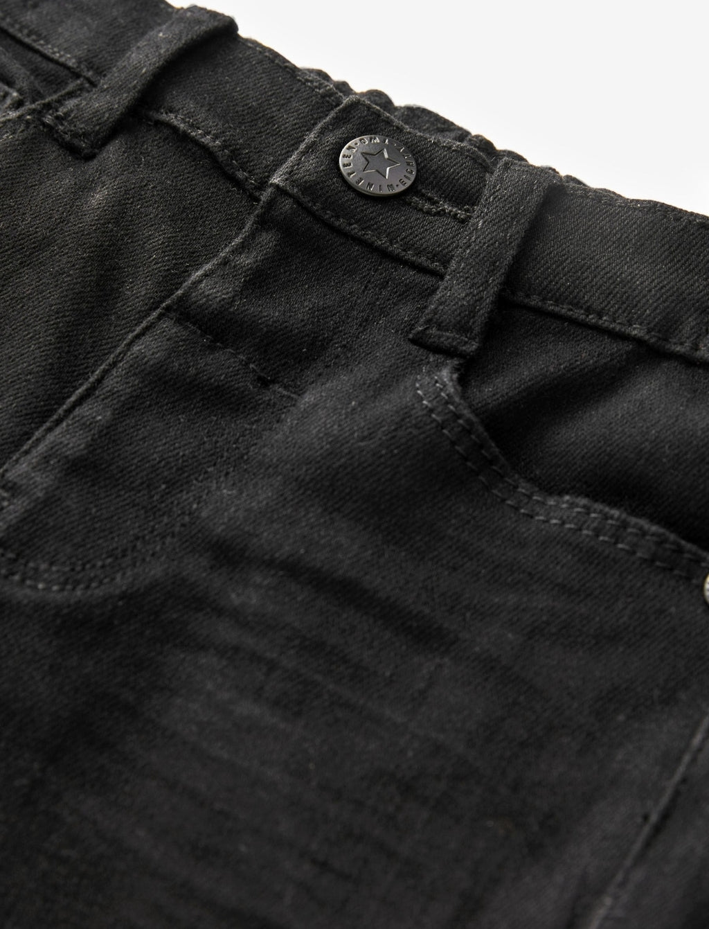 Black Denim Regular Fit Comfort Stretch Jeans