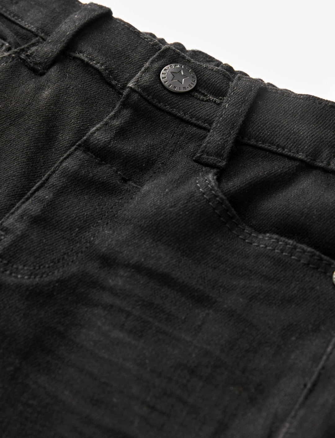 Black Denim Regular Fit Comfort Stretch Jeans