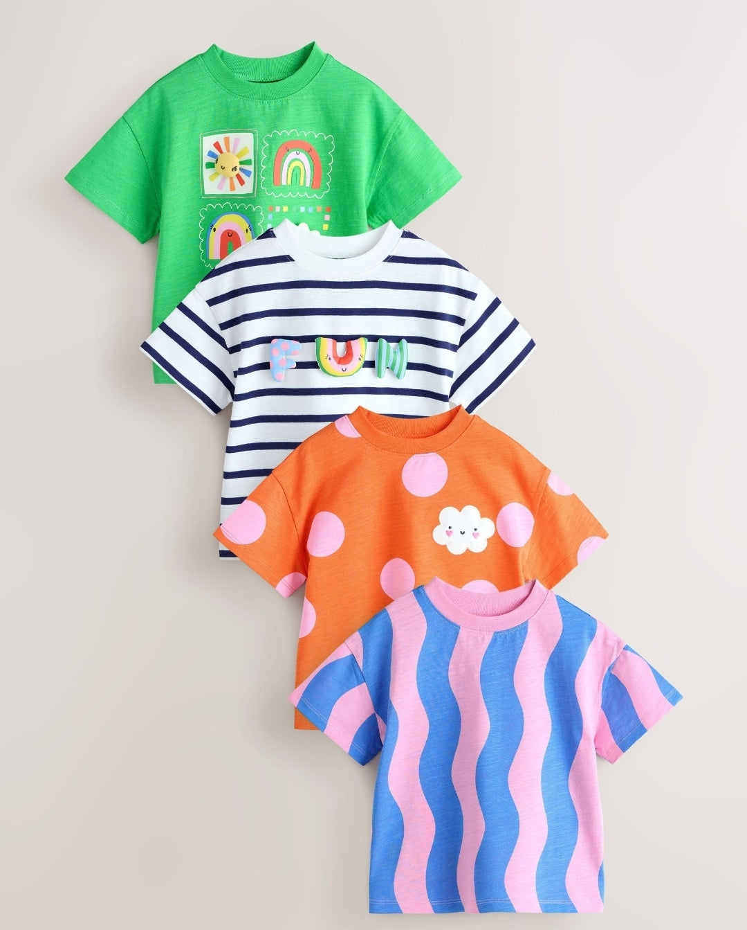 Rainbow T-Shirts 4 Pack