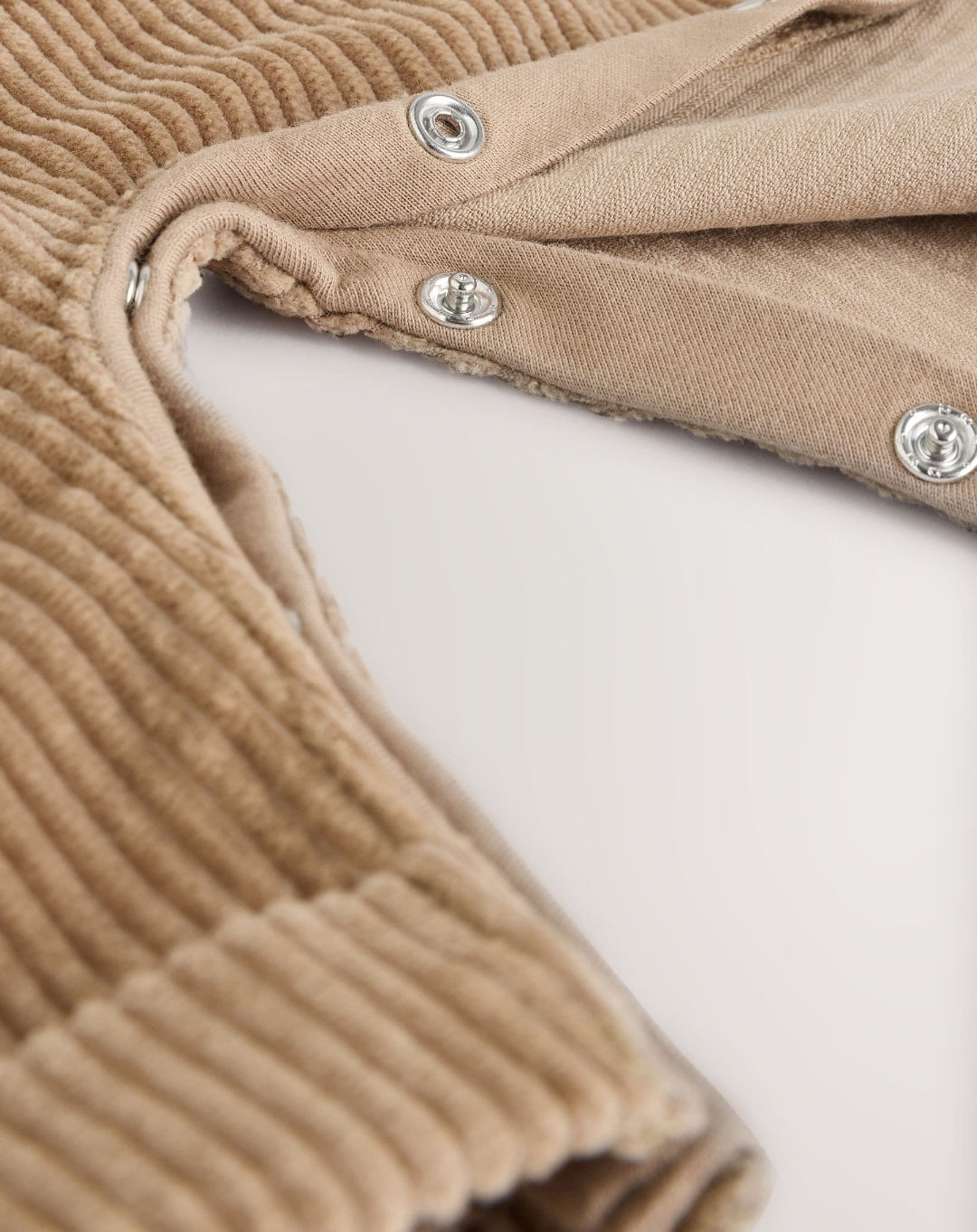 Tan Brown Bear Cord Dungarees and Bodysuit Set