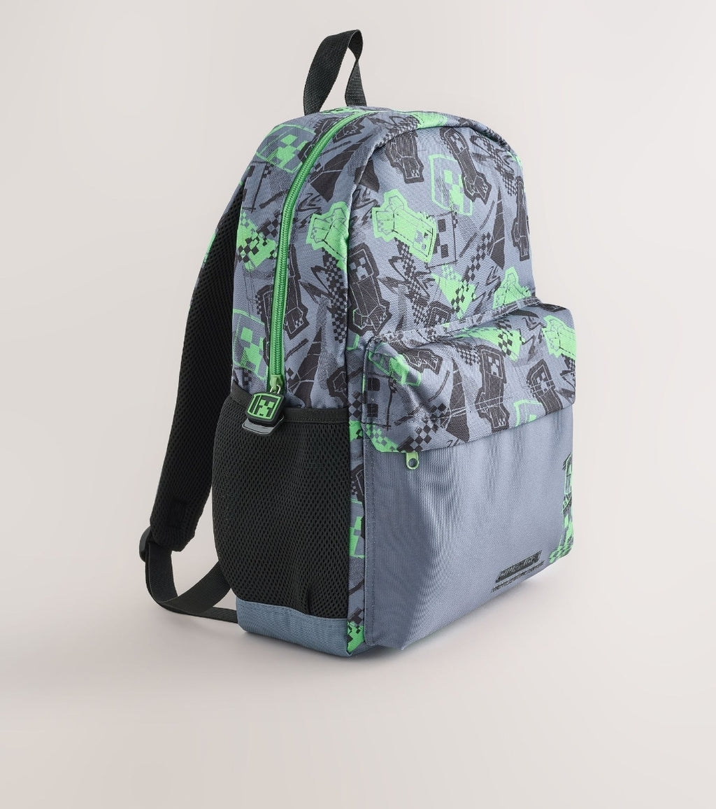 Creeper Print Minecraft Backpack 16 inches