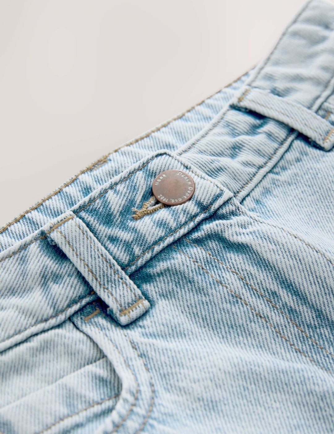 Light Wash Straight Leg Jeans