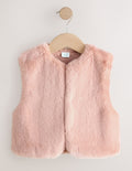 Pink Faux Fur Gilet