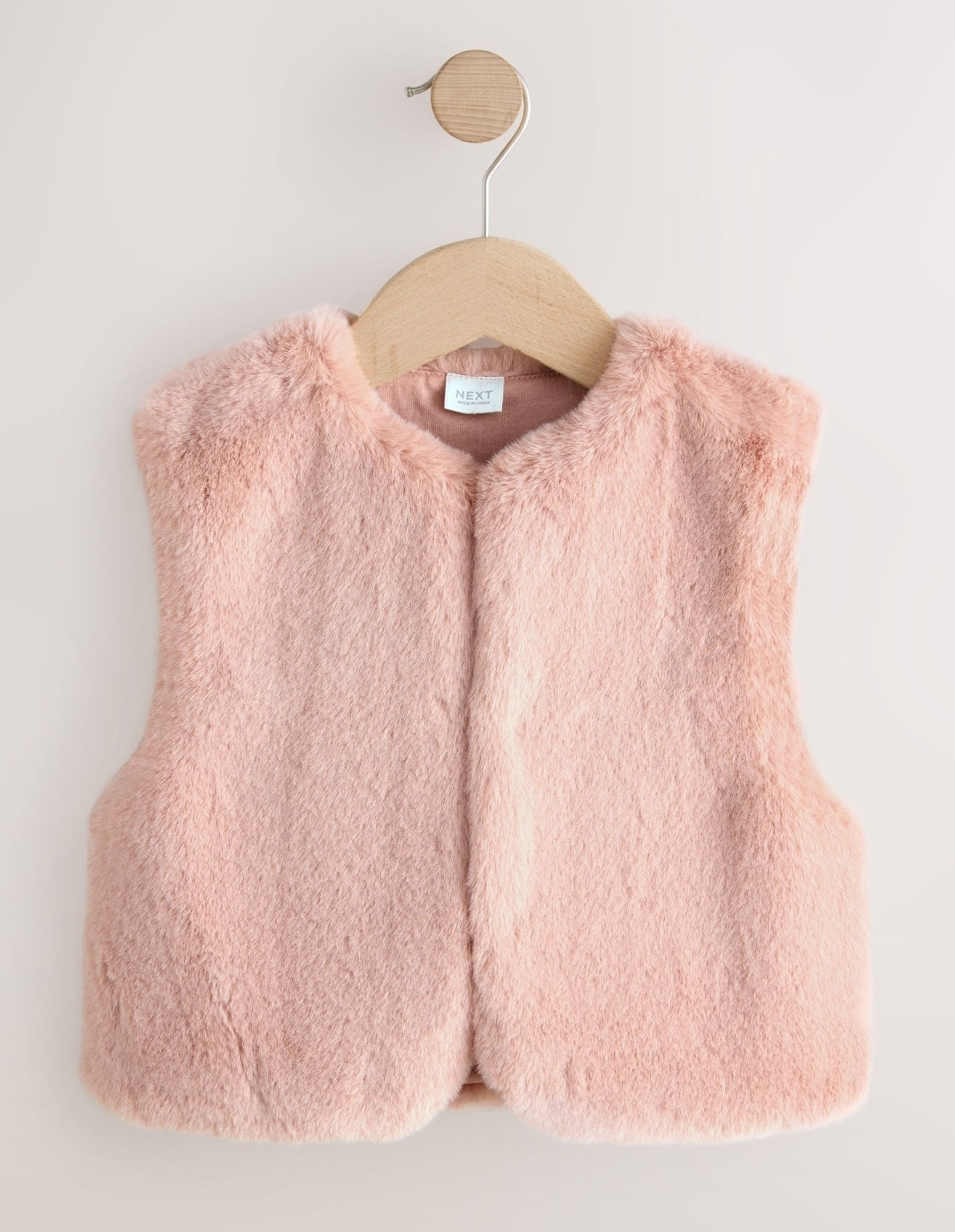 Pink Faux Fur Gilet