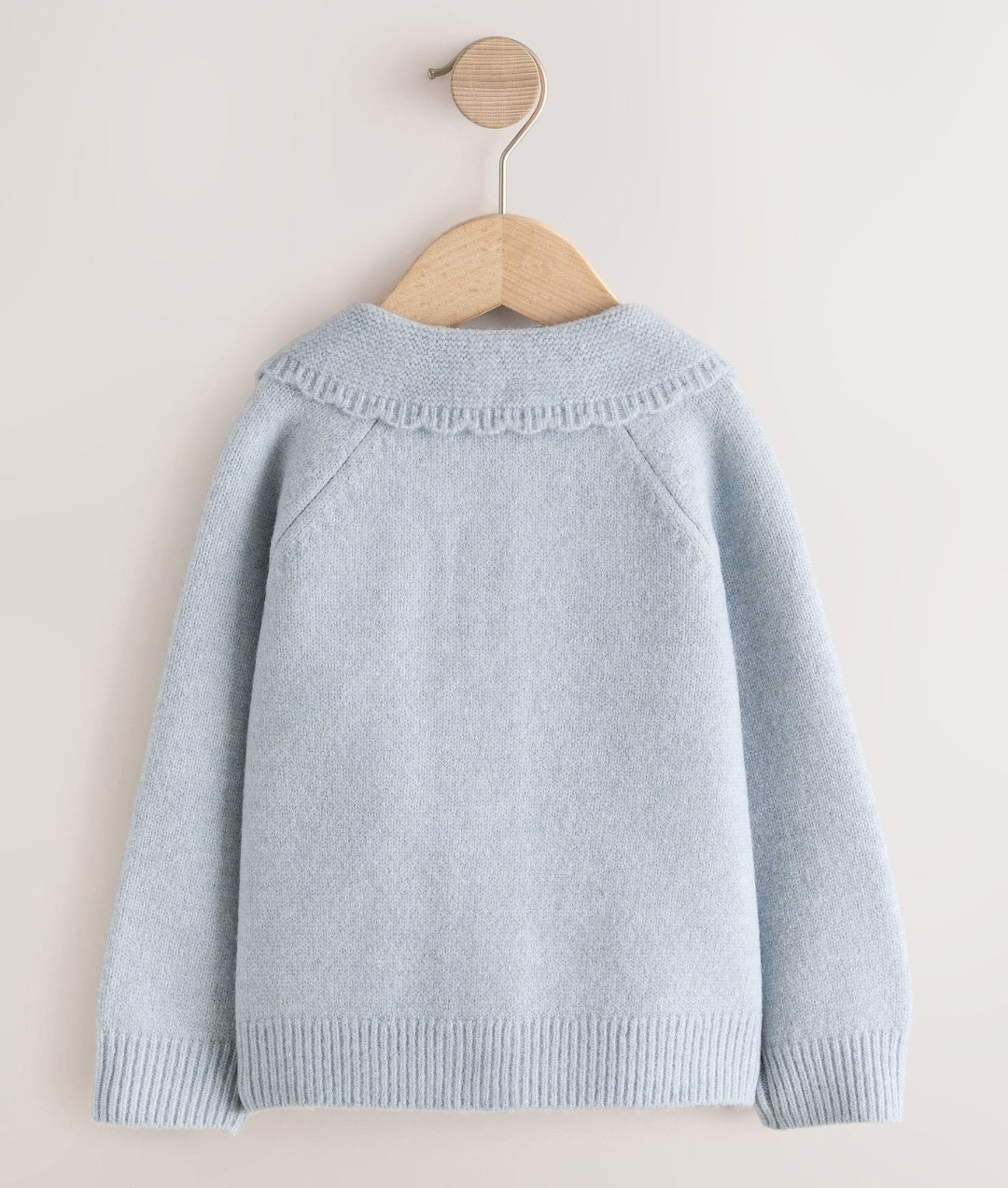 Blue Rabbit and Mouse Collar Cardigan