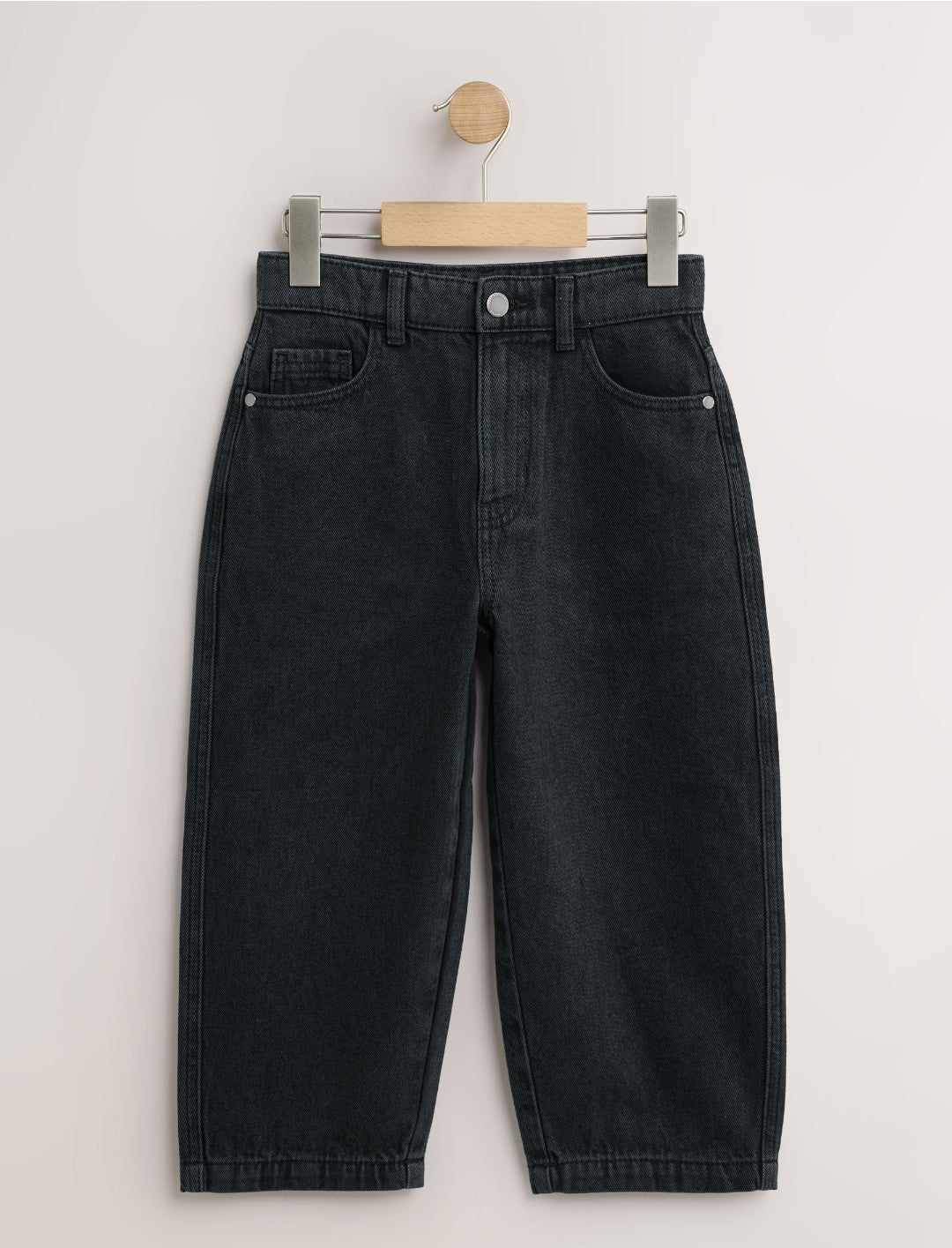 Black Barrel Fit Authentic Jeans