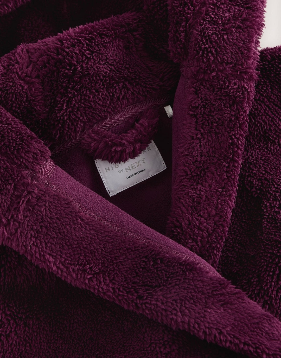 Burgundy Red Fleece Robe