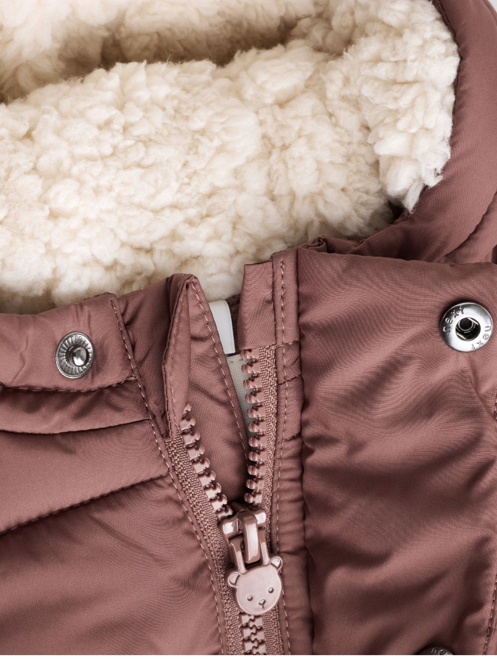 Chocolate Brown Hooded Baby
Puffer Jacket
