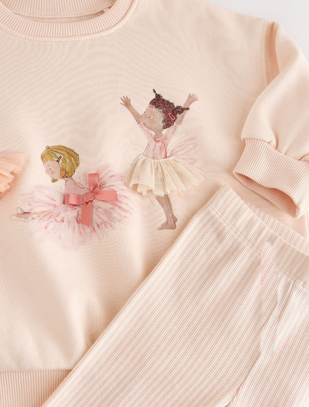 Pink Ballerinas Sweatshirt and Leggings Set