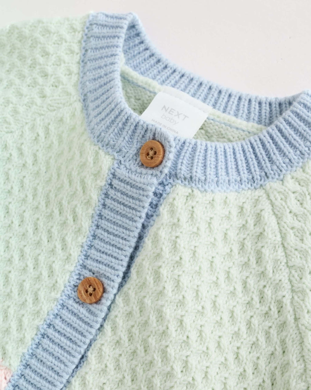 Sage Green Crochet Animal Knitted Cardigan and Legging B...