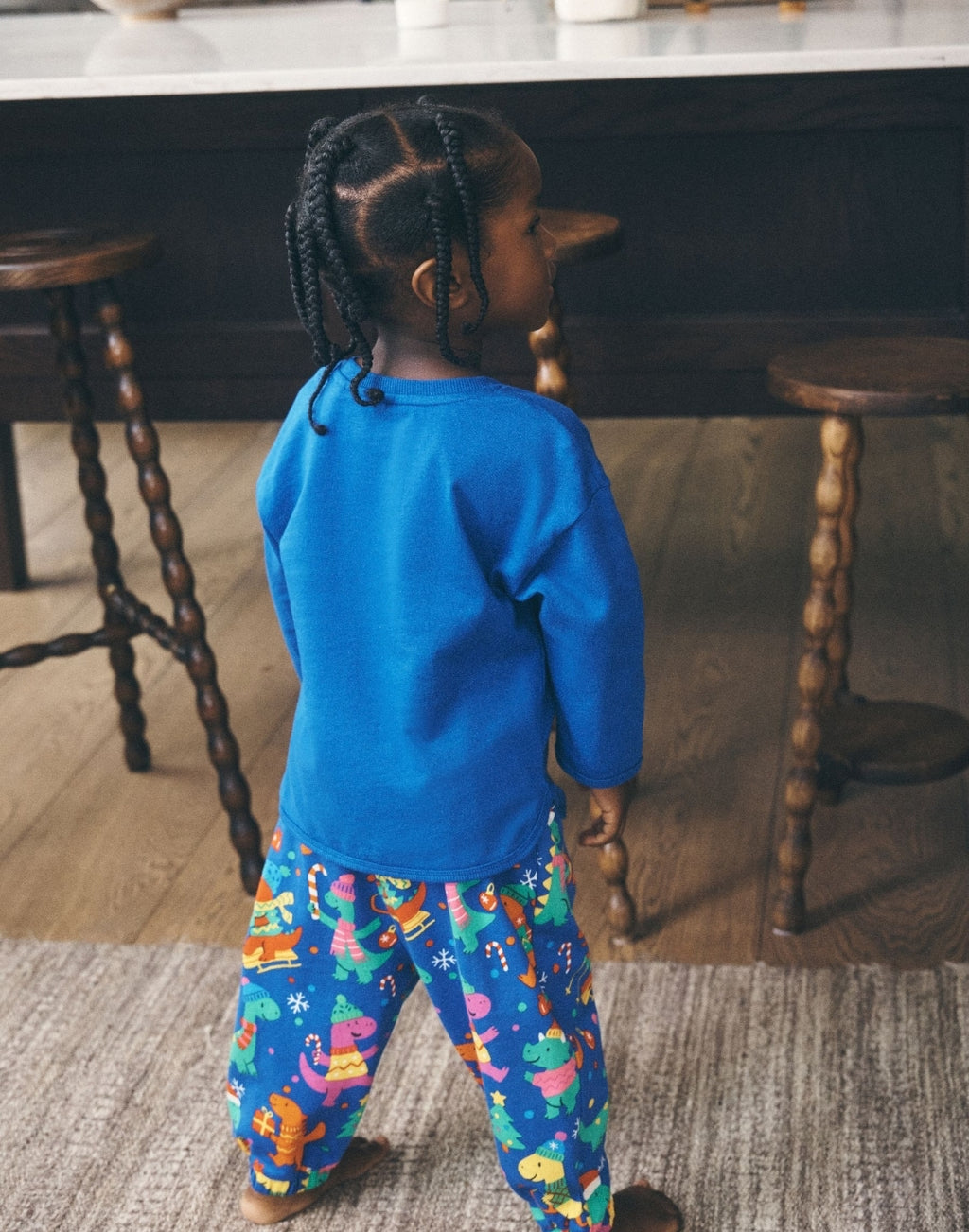 Blue Dino Christmas Pyjamas
