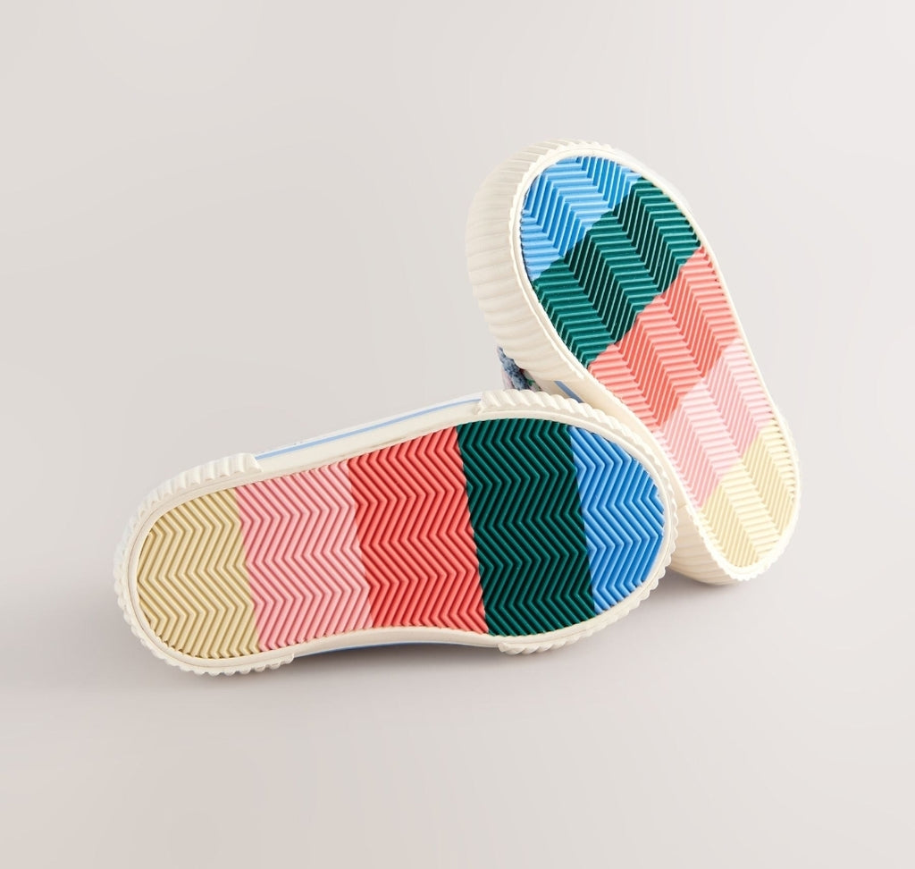 Denim Blue Rainbow Standard Fit
(F) High Top Trainers