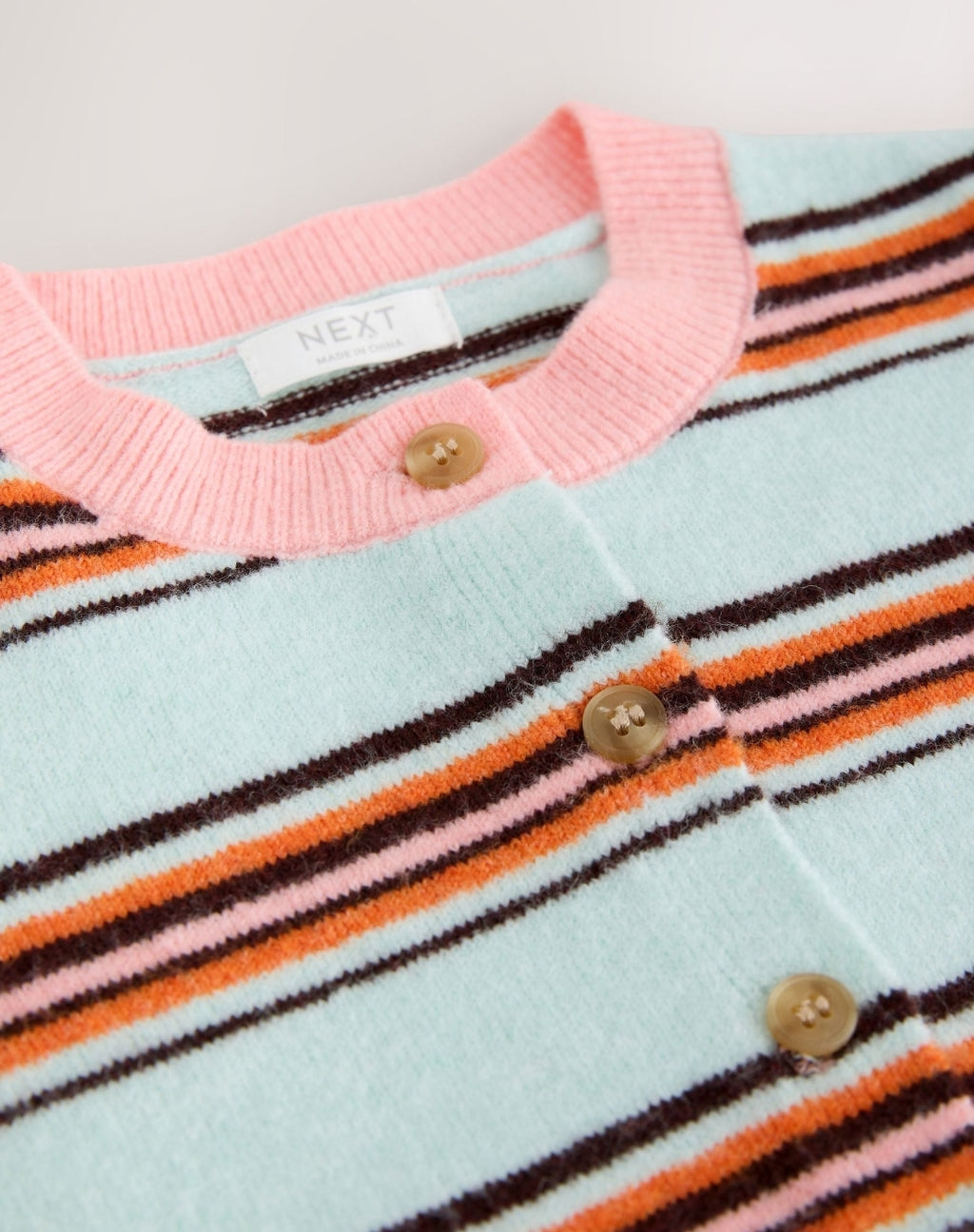 Mint Stripe Knit Cardigan