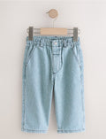 Blue/White Stripe Wide Fit Jeans