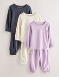 Lilac Purple Jogger Pyjamas 3 Pack