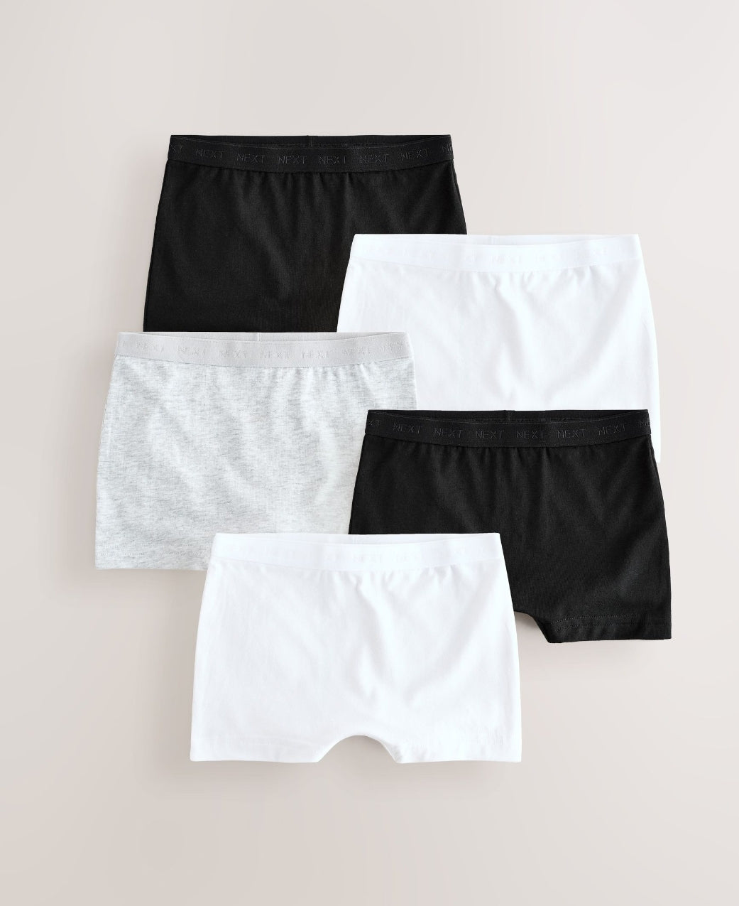 Black/White/Grey Short Briefs 5
Pack