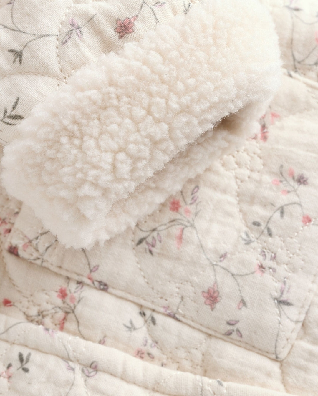 Ecru Floral Baby Crinkle Jersey
Coat