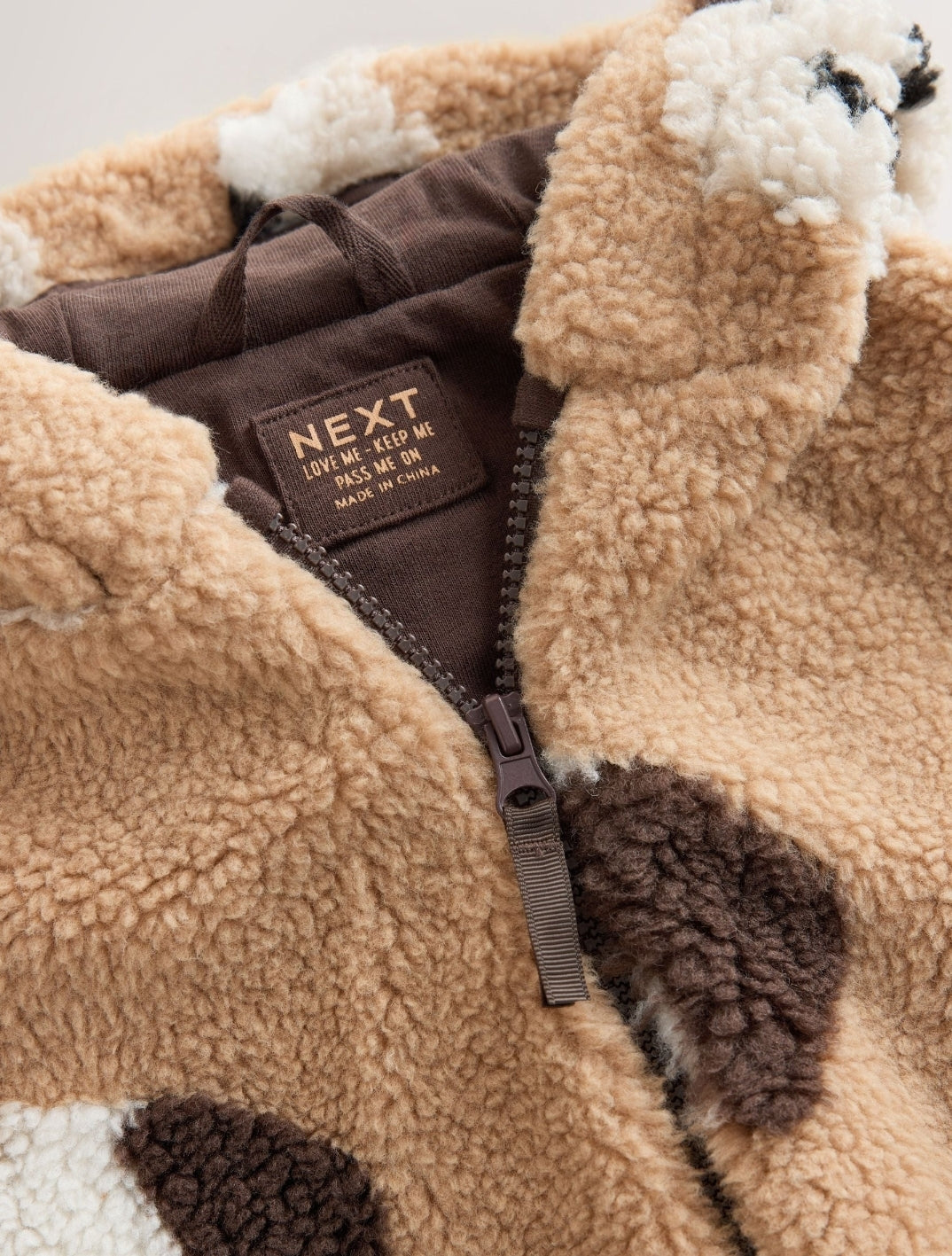 Neutral Dog Hooded Zip Up Fleece