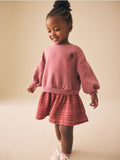 Pink Layered Sweat Dress